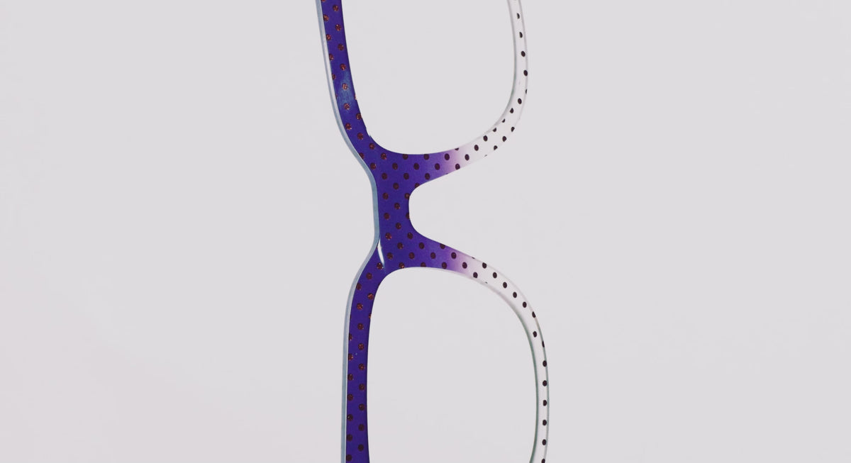 The Galactic Plum Gradient Crystal Polka Dots - LifeStyle Thumbnail Video1 - Pair Eyewear