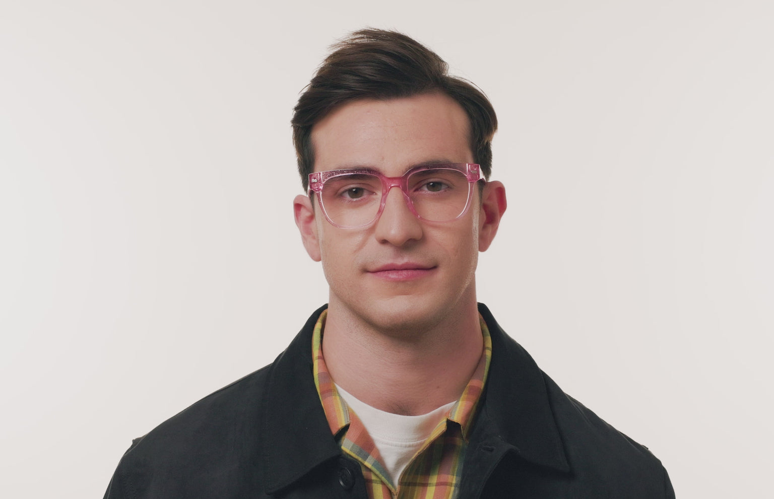 The Murphy - Pink Glitter Clear - LifeStyle Thumbnail3 - Pair Eyewear