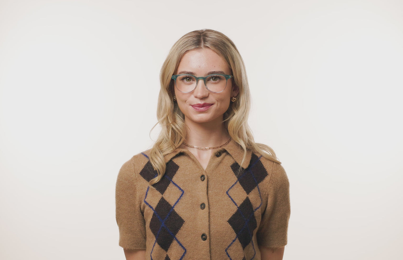 The Reese - Teal Pearlized Gradient Acetate Silver Metal - LifeStyle Thumbnail2 - Pair Eyewear