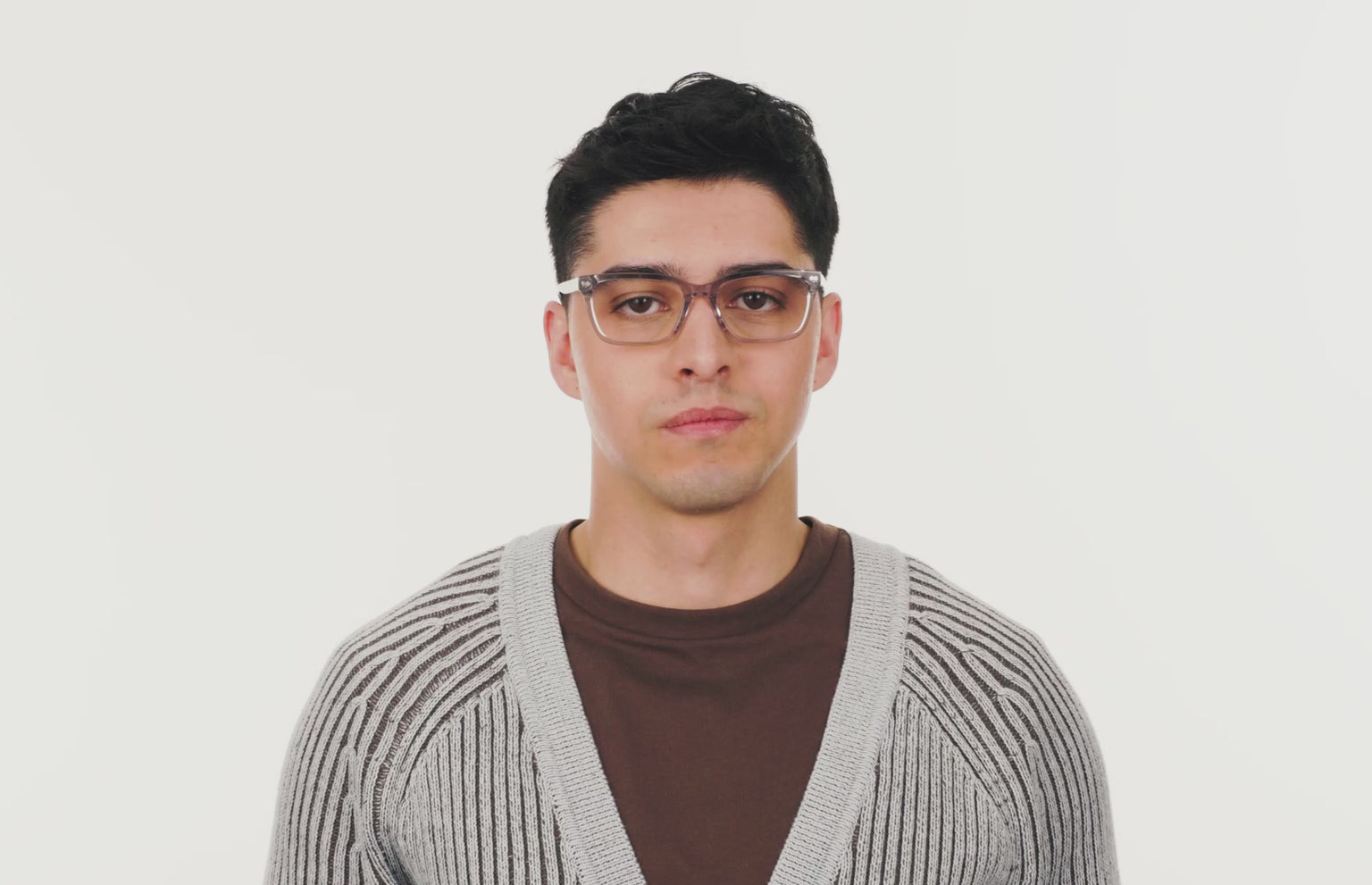 The Larkin - Gray Clear - LifeStyle Thumbnail2 - Pair Eyewear