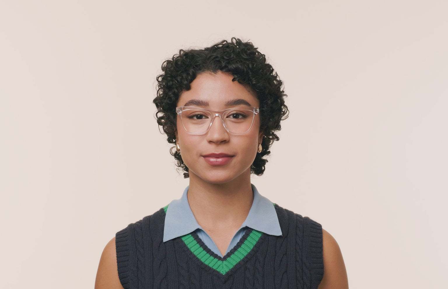 The Harper - Mixed Material - Lensless - LifeStyle Thumbnail 3 - Pair Eyewear