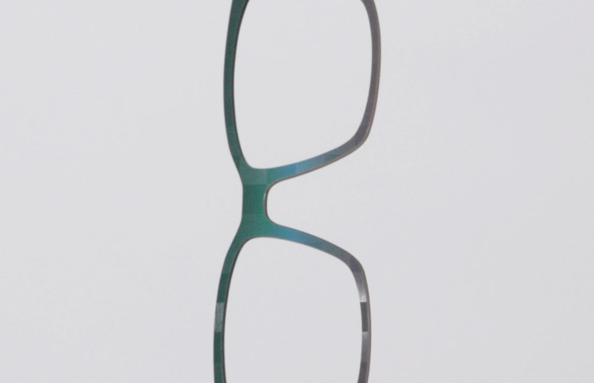 The Teal to Walnut Matte Check - LifeStyle Thumbnail Video1 - Pair Eyewear