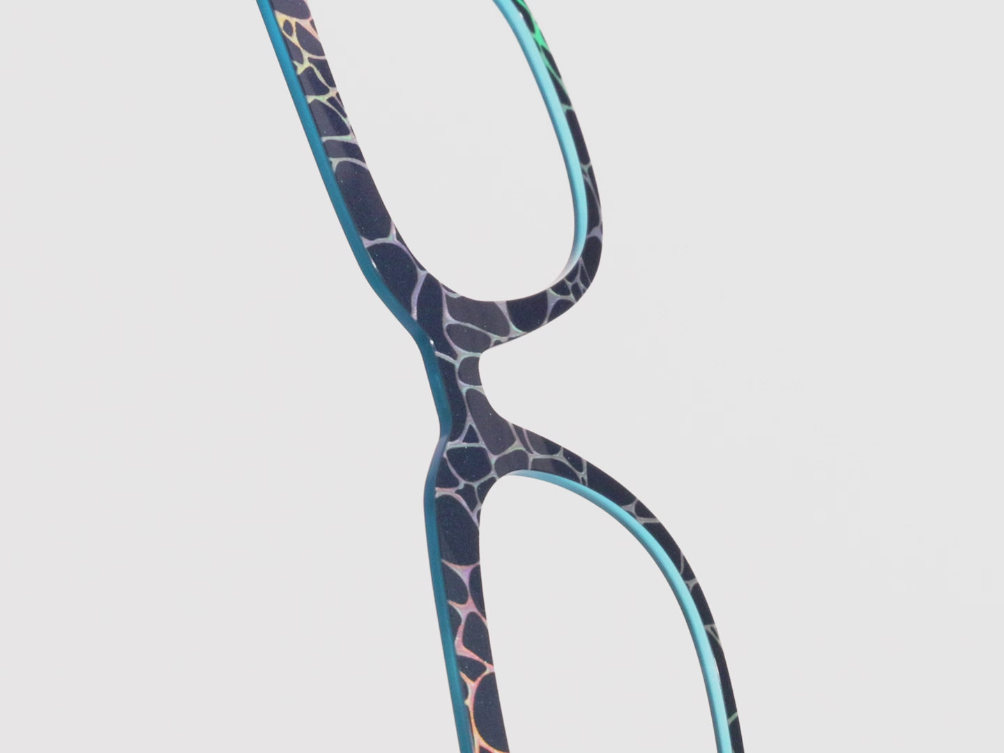The Teal Shimmer Holographic Pool - LifeStyle Thumbnail Video1 - Pair Eyewear