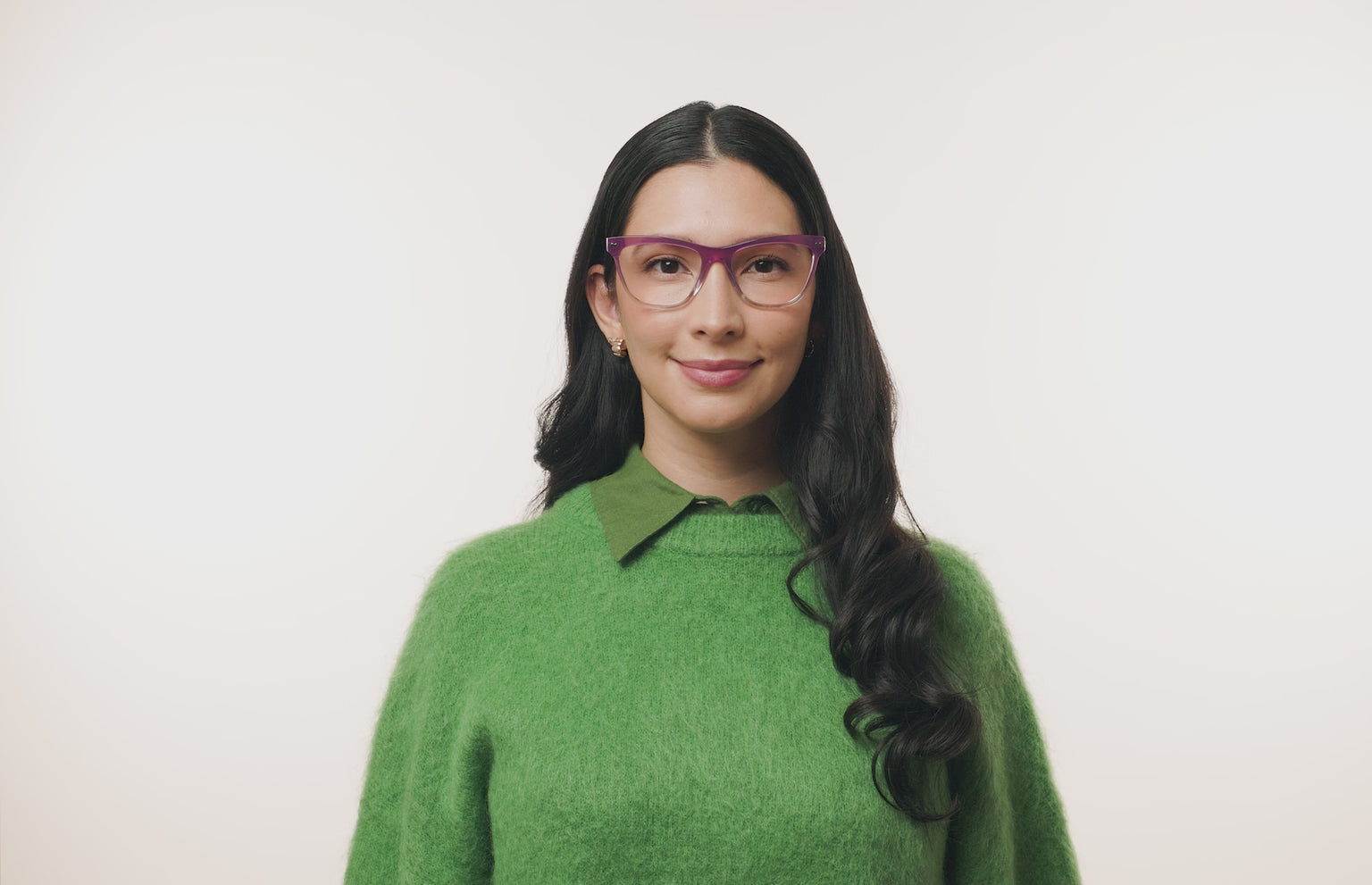 The Harper - Violet Pearlized Gradient Acetate Rose Gold Metal - LifeStyle Thumbnail3 - Pair Eyewear