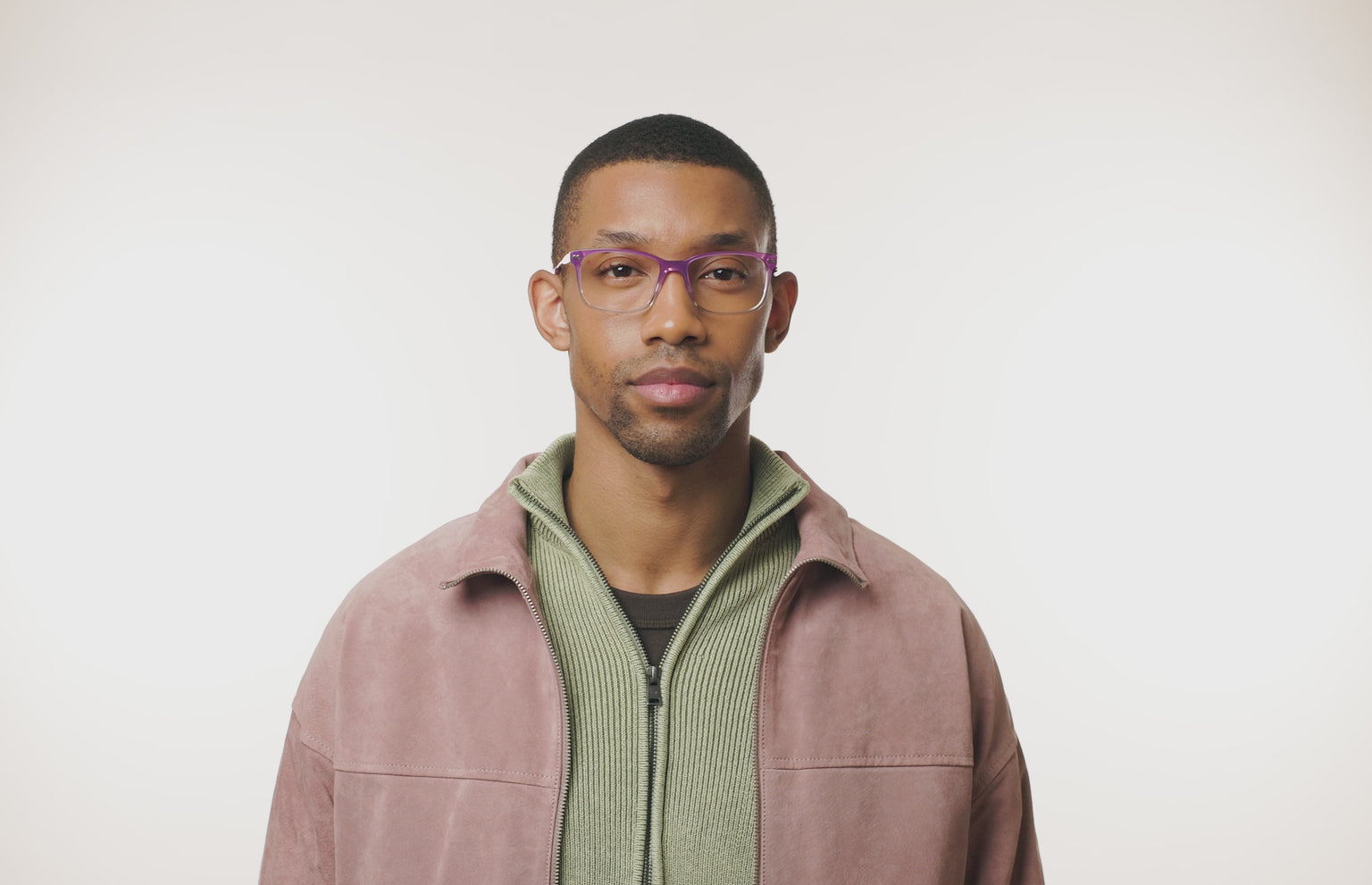 The Kirby - Violet Pearlized Gradient Acetate Rose Gold Metal - LifeStyle Thumbnail3 - Pair Eyewear