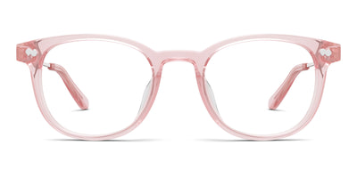 The Reese - Pink Clear Acetate Rose Gold Metal - Thumbnail2 - Pair Eyewear