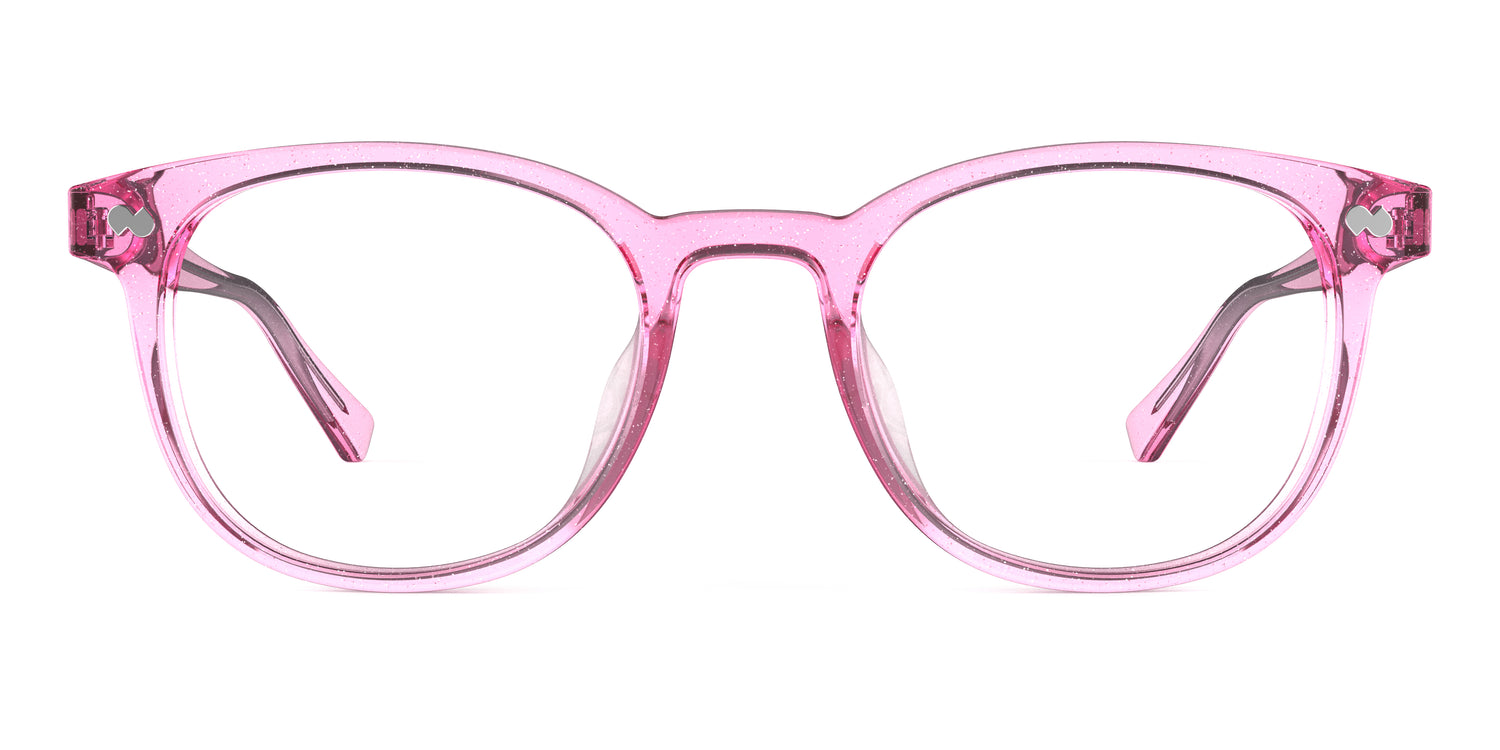 The Reese - Pink Glitter Clear - Carousel1 - Pair Eyewear