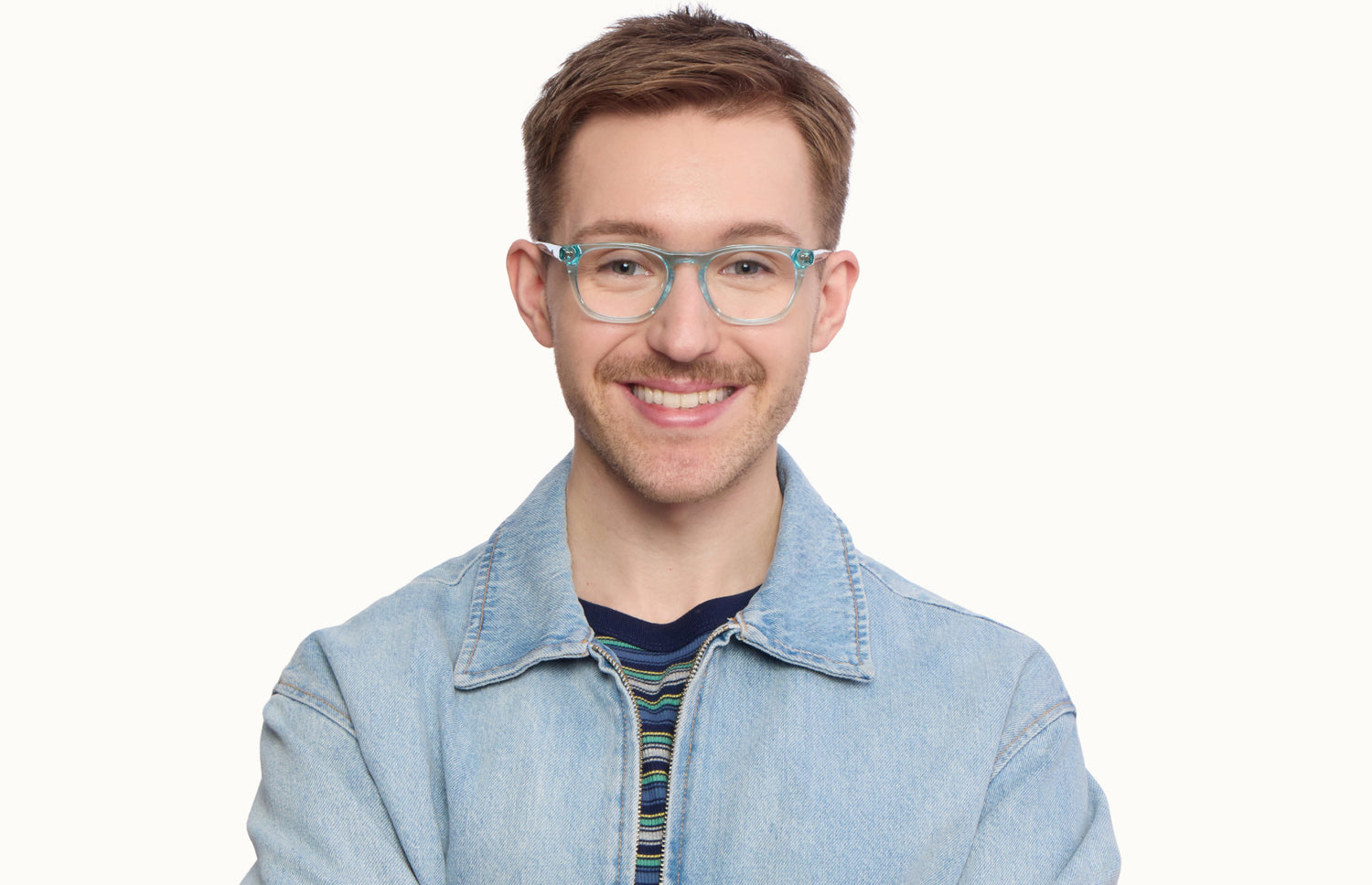 The Twain - Seafoam Clear - LifeStyle1 - Pair Eyewear