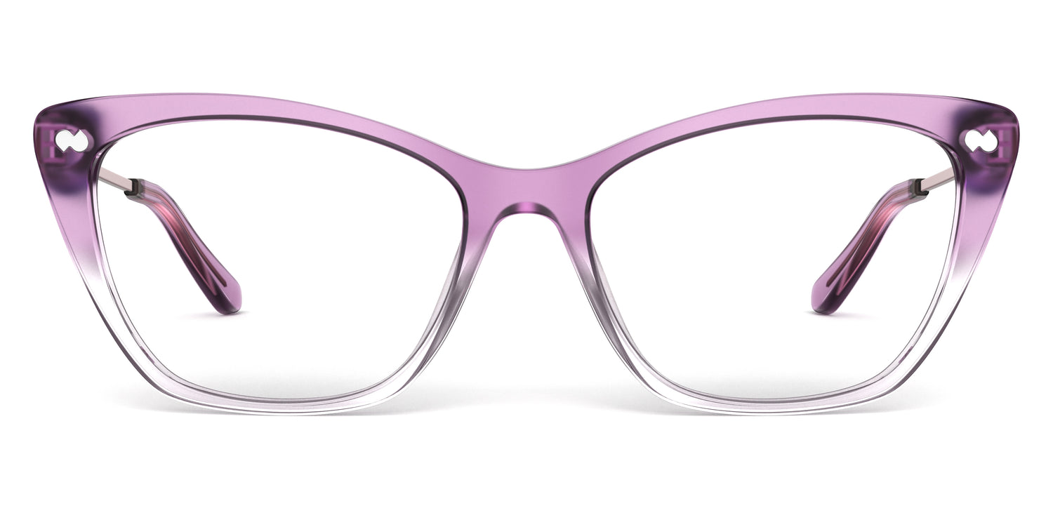 The Wanda - Violet Pearlized Gradient Acetate Rose Gold Metal - Carousel2 - Pair Eyewear