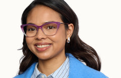 The Wanda - Violet Pearlized Gradient Acetate Rose Gold Metal - LifeStyle Thumbnail2 - Pair Eyewear