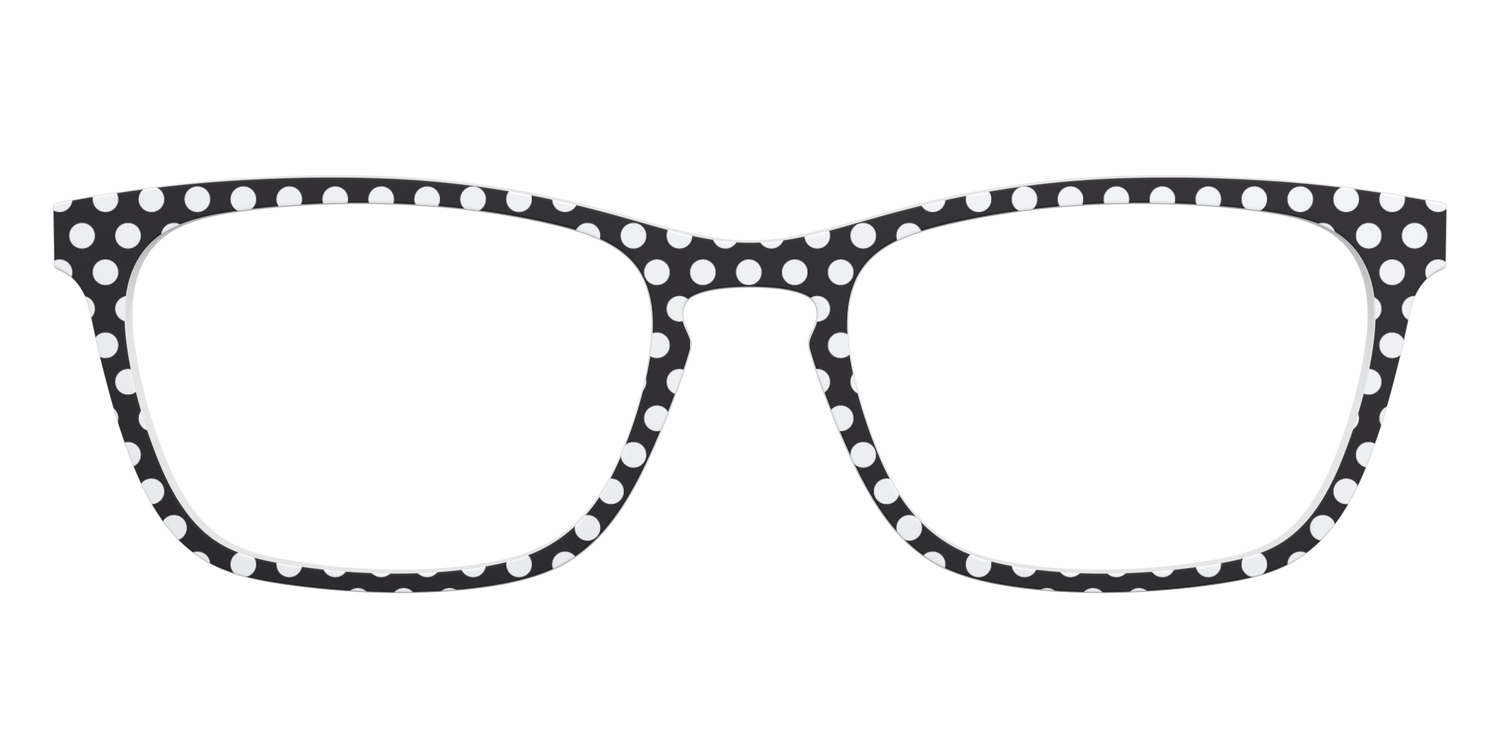 The Black Polka Dots - Front Top Image - Pair Eyewear