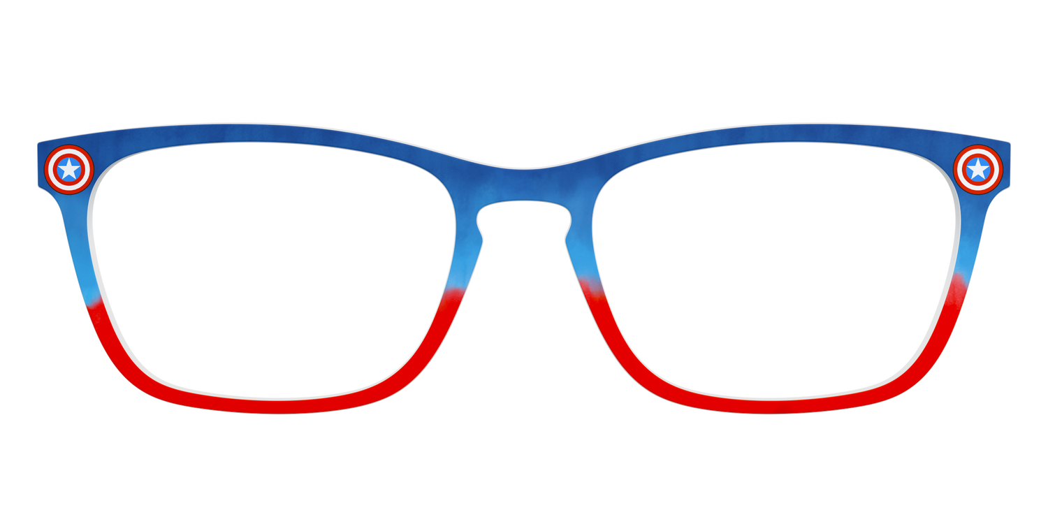 The Captain America Shield - Front Top Image - Pair Eyewear