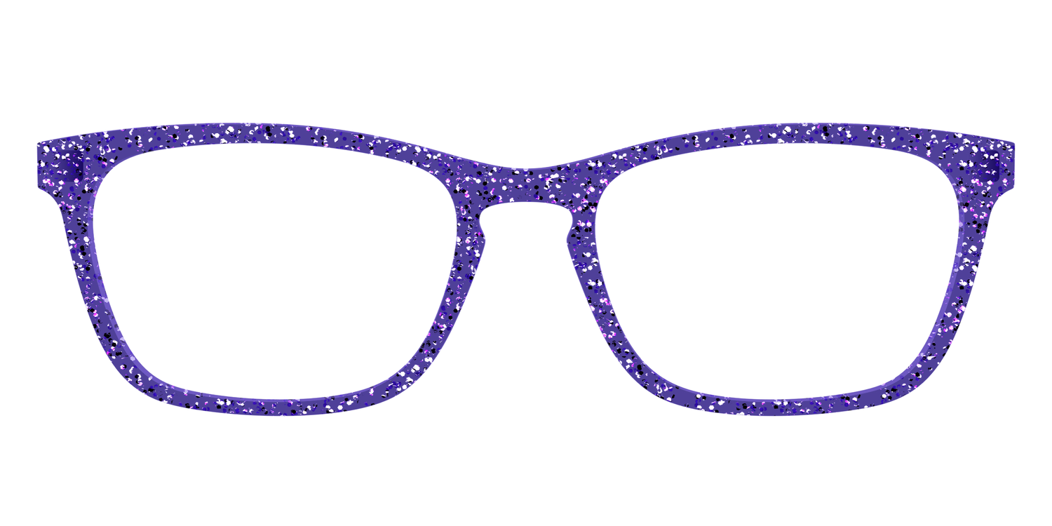 The Electric Purple Sparkle - Front Top Image - Pair Eyewear