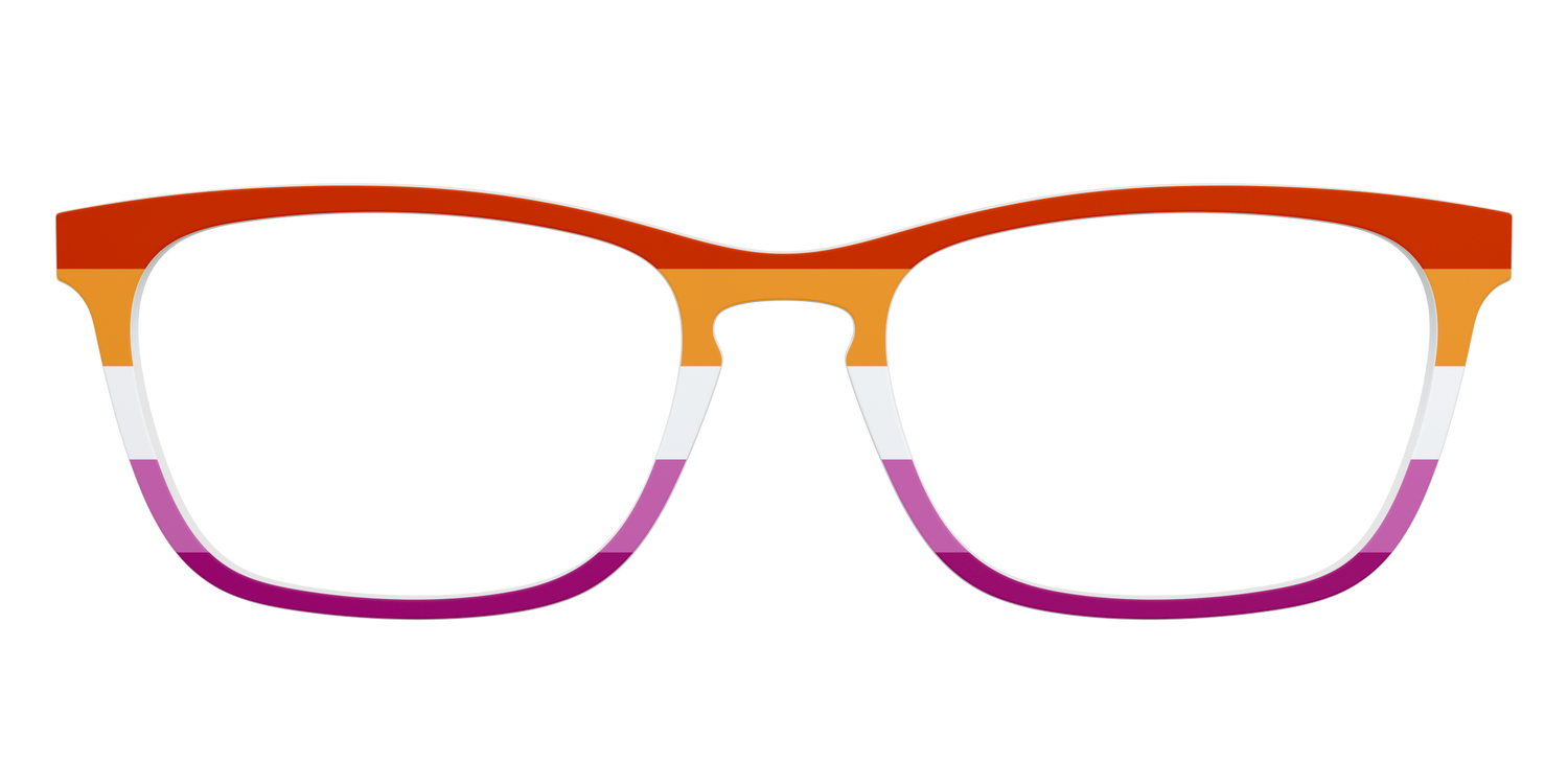 The Lesbian Flag - Front Top Image - Pair Eyewear