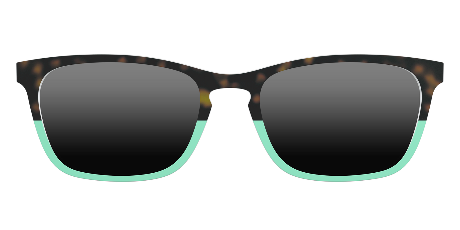 The Polarized Matcha Split Sun Top - Front Top Image - Pair Eyewear
