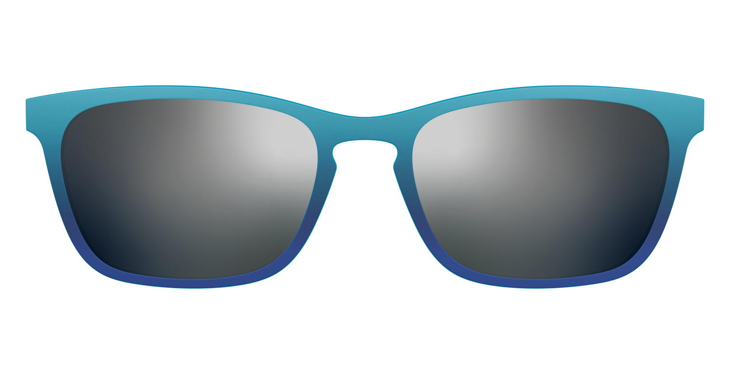 The Polarized Ocean Blue Sun Top - Front Top Image - Pair Eyewear