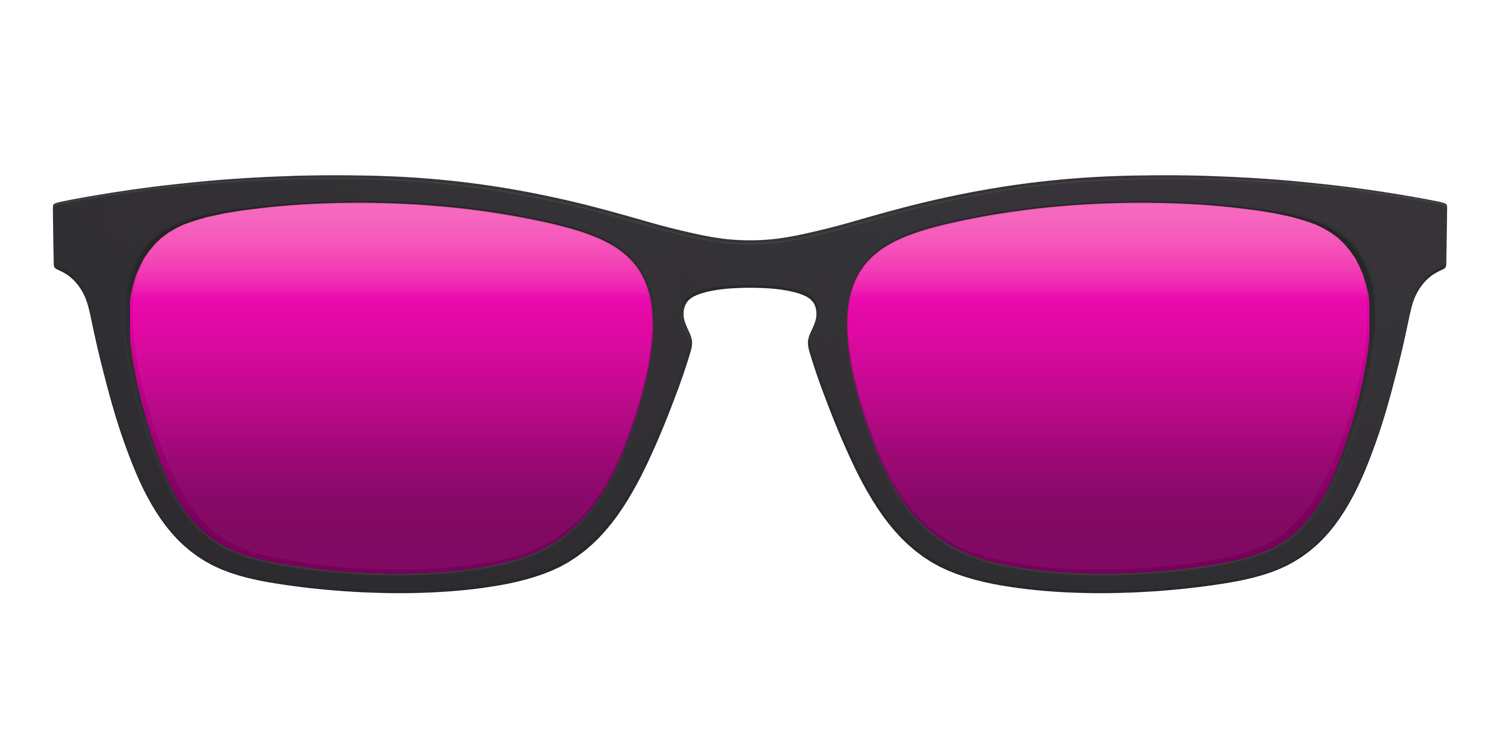 The Polarized Pink Reflective Sun Top - Front Top Image - Pair Eyewear