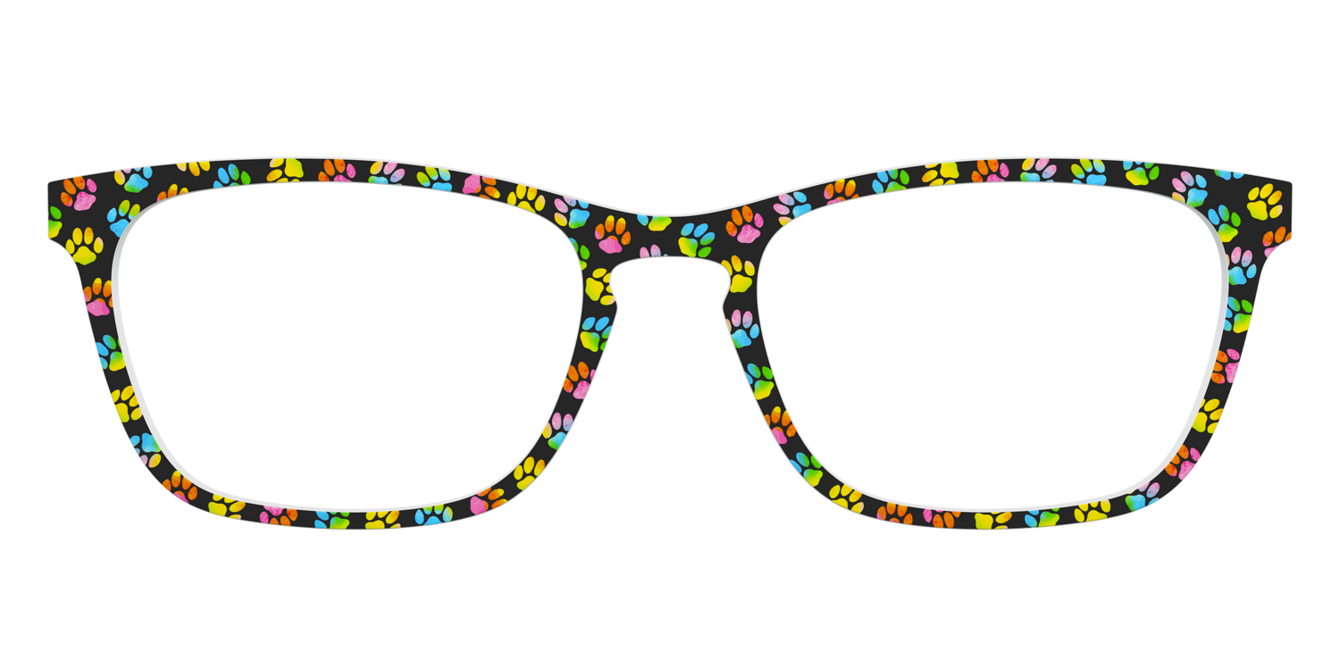 The Rainbow Paw Print - Front Top Image - Pair Eyewear