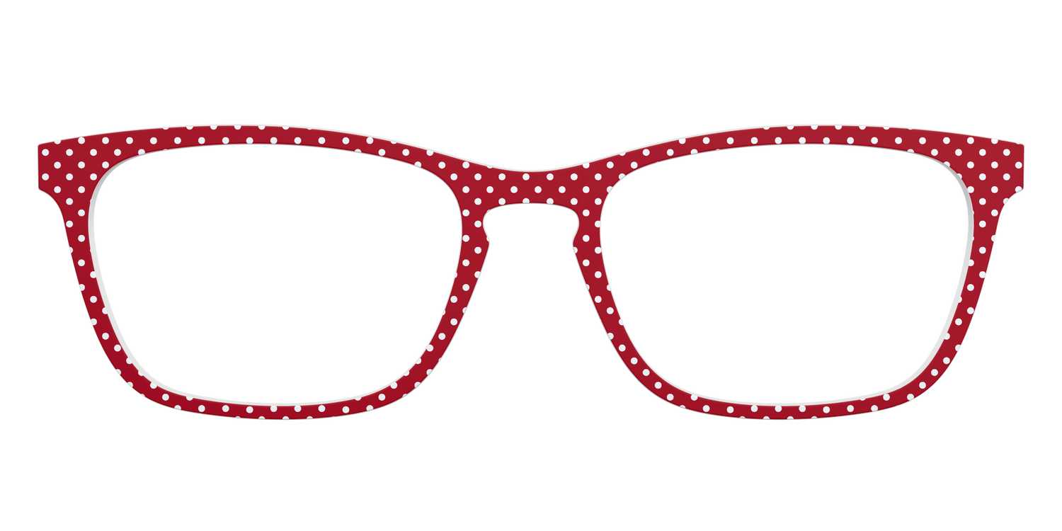 The Ruby Pin Dot - Front Top Image - Pair Eyewear
