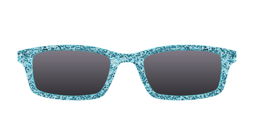 The Polarized Aquamarine Sparkle Sun Top - Pair Eyewear