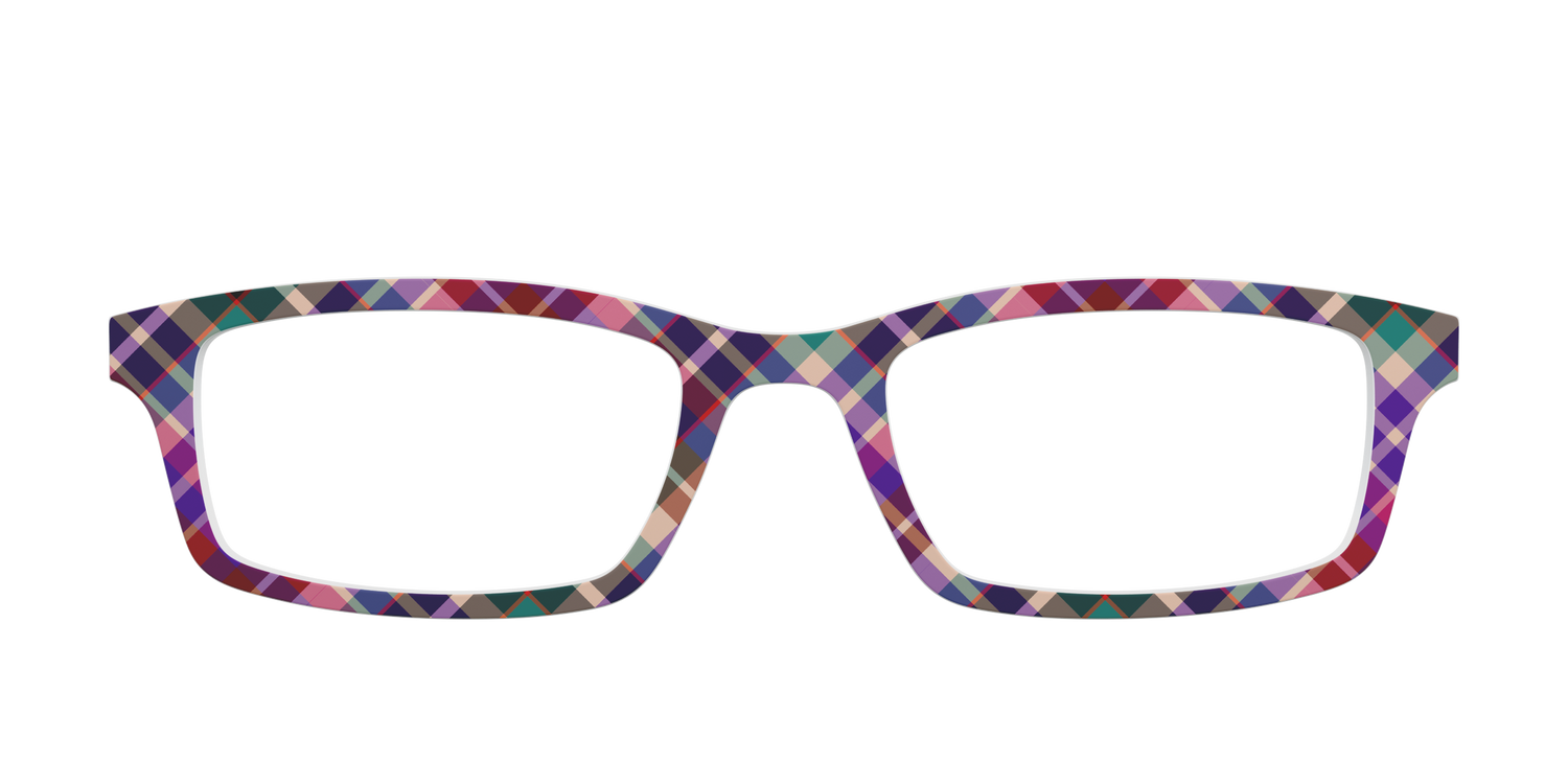 The Berry Plaid - Front Top Image - Pair Eyewear