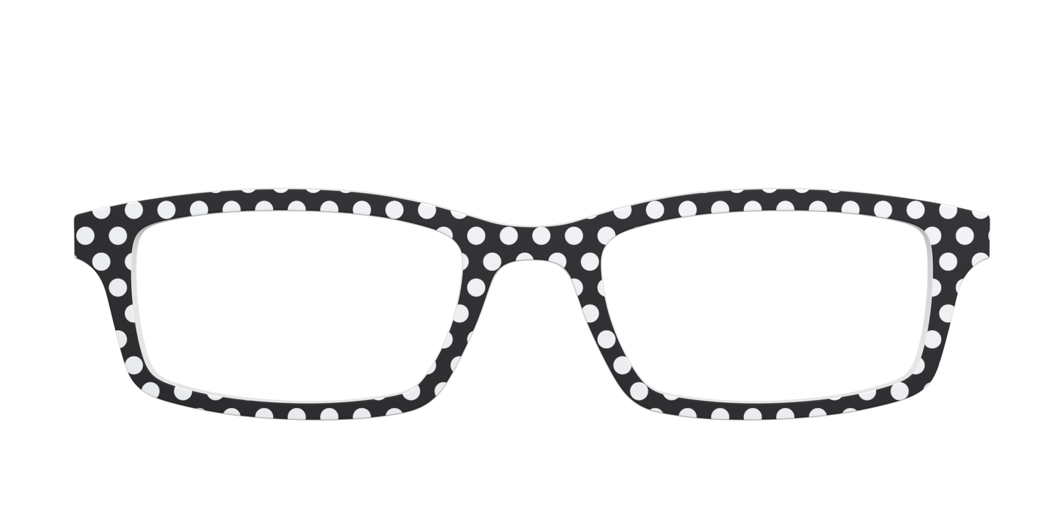 The Black Polka Dots - Front Top Image - Pair Eyewear