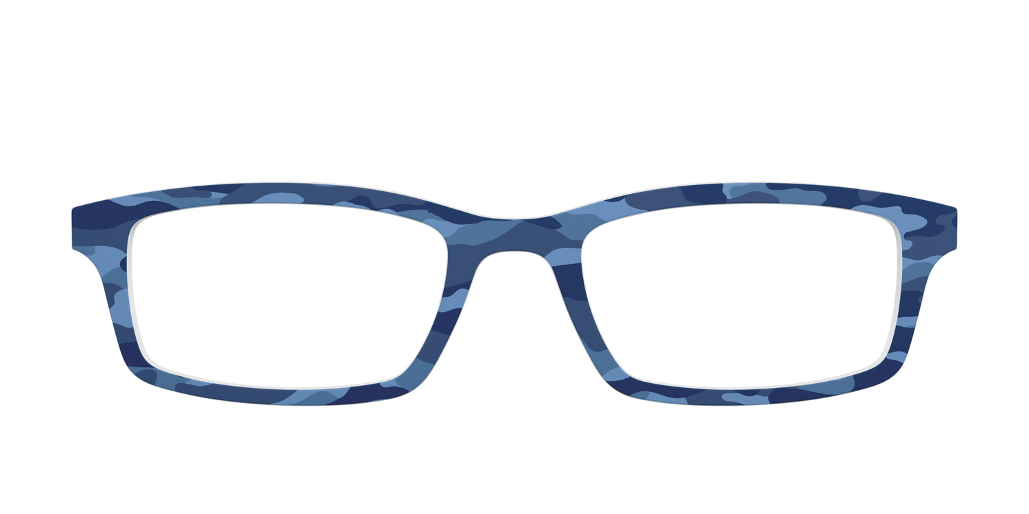 The Blue Camo - Front Top Image - Pair Eyewear