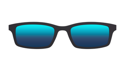 The Polarized Blue Reflective Sun Top - Front Top Thumbnail - Pair Eyewear