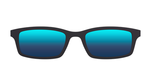 The Polarized Blue Reflective Sun Top - Pair Eyewear