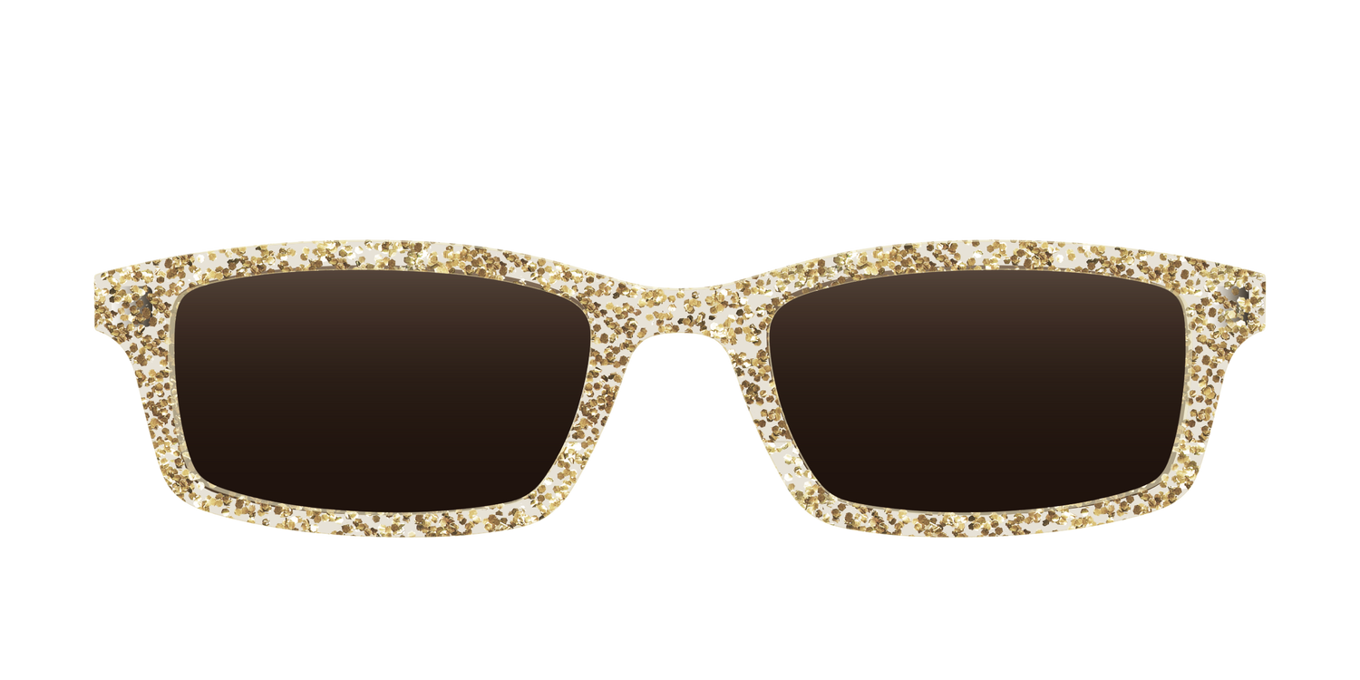 The Polarized Champagne Sparkle Sun Top - Front Top Image - Pair Eyewear
