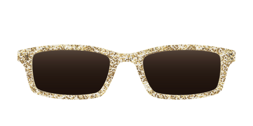 The Polarized Champagne Sparkle Sun Top - Pair Eyewear