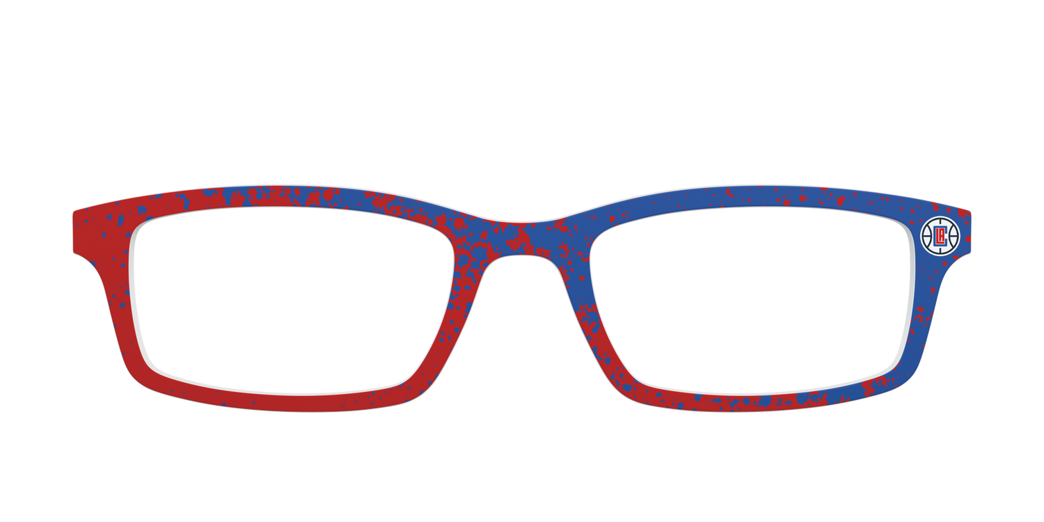 The Clippers Splatter - Front Top Image - Pair Eyewear