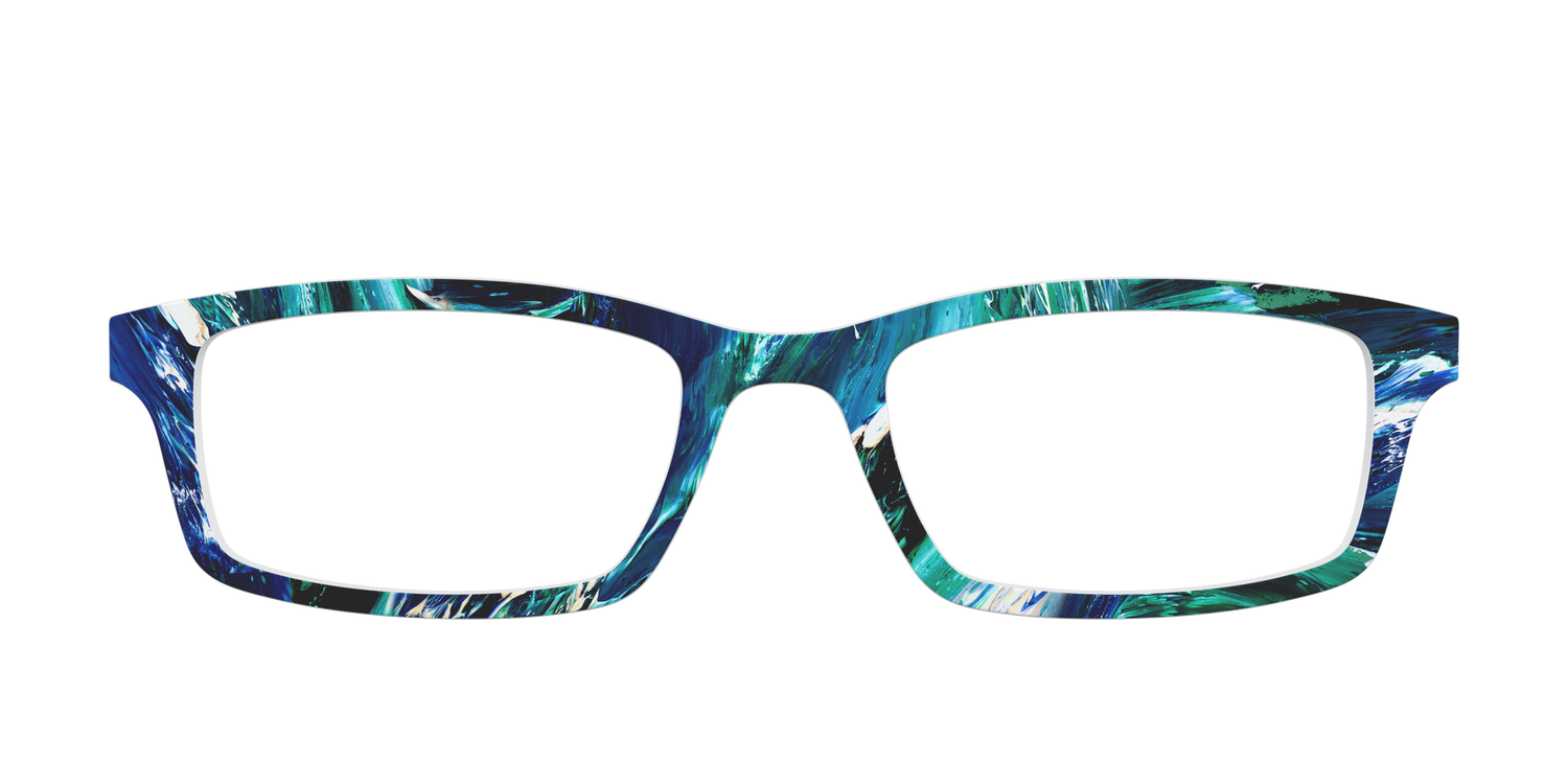 The Deep Sea Brushstrokes - Front Top Image - Pair Eyewear