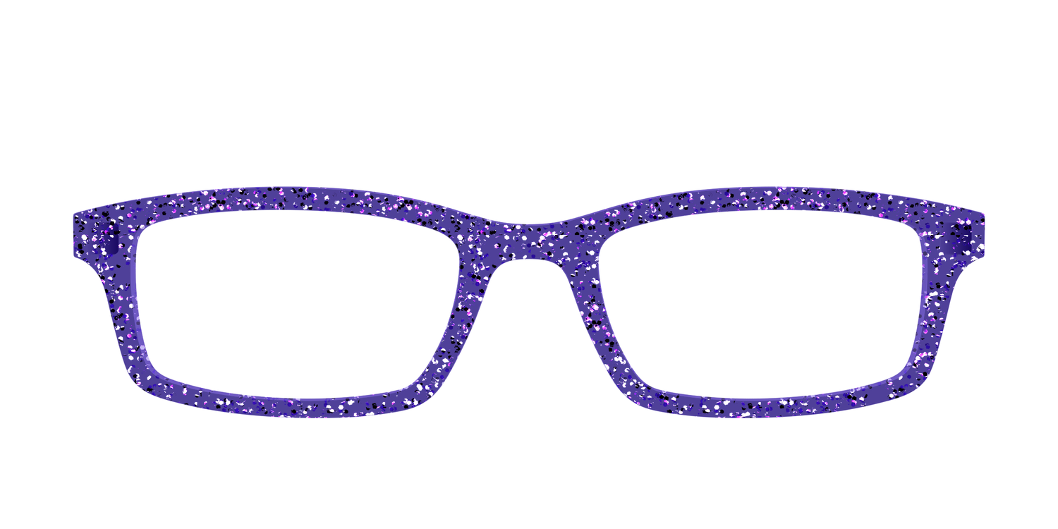 The Electric Purple Sparkle - Front Top Image - Pair Eyewear
