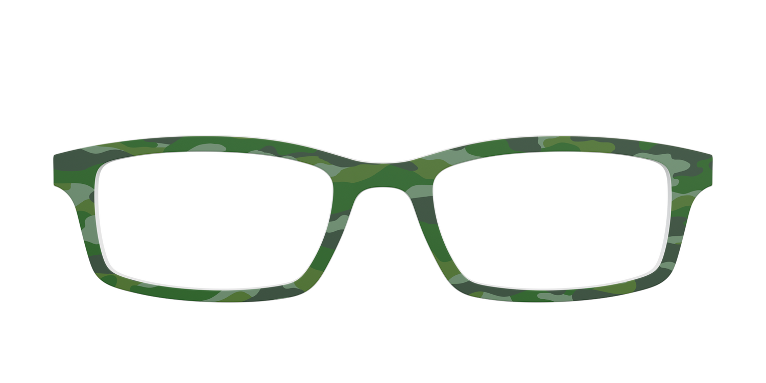 The Green Camo - Front Top Image - Pair Eyewear