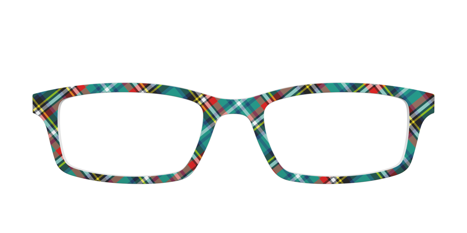 The Green Winter Plaid - Front Top Image - Pair Eyewear