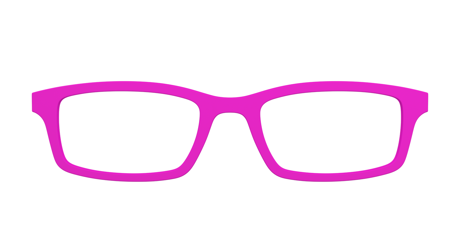 The Hot Pink - Front Top Image - Pair Eyewear