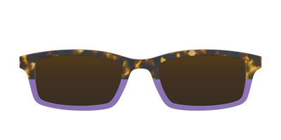 The Polarized Lavender Tortoise Split Sun Top - Front Top Thumbnail - Pair Eyewear