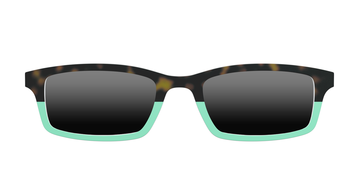 The Polarized Matcha Split Sun Top - Front Top Image - Pair Eyewear