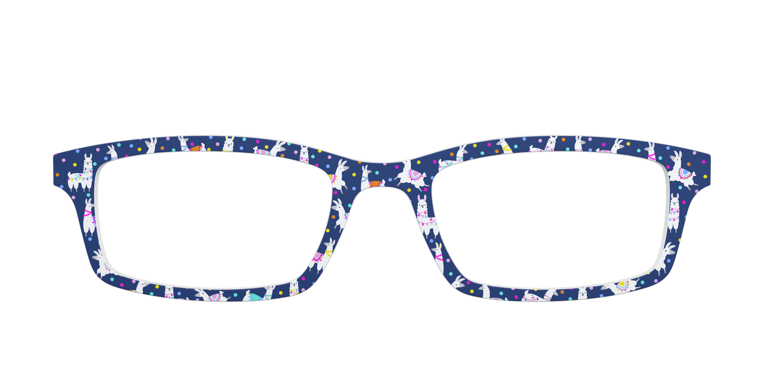 The Navy Party Llamas - Front Top Image - Pair Eyewear
