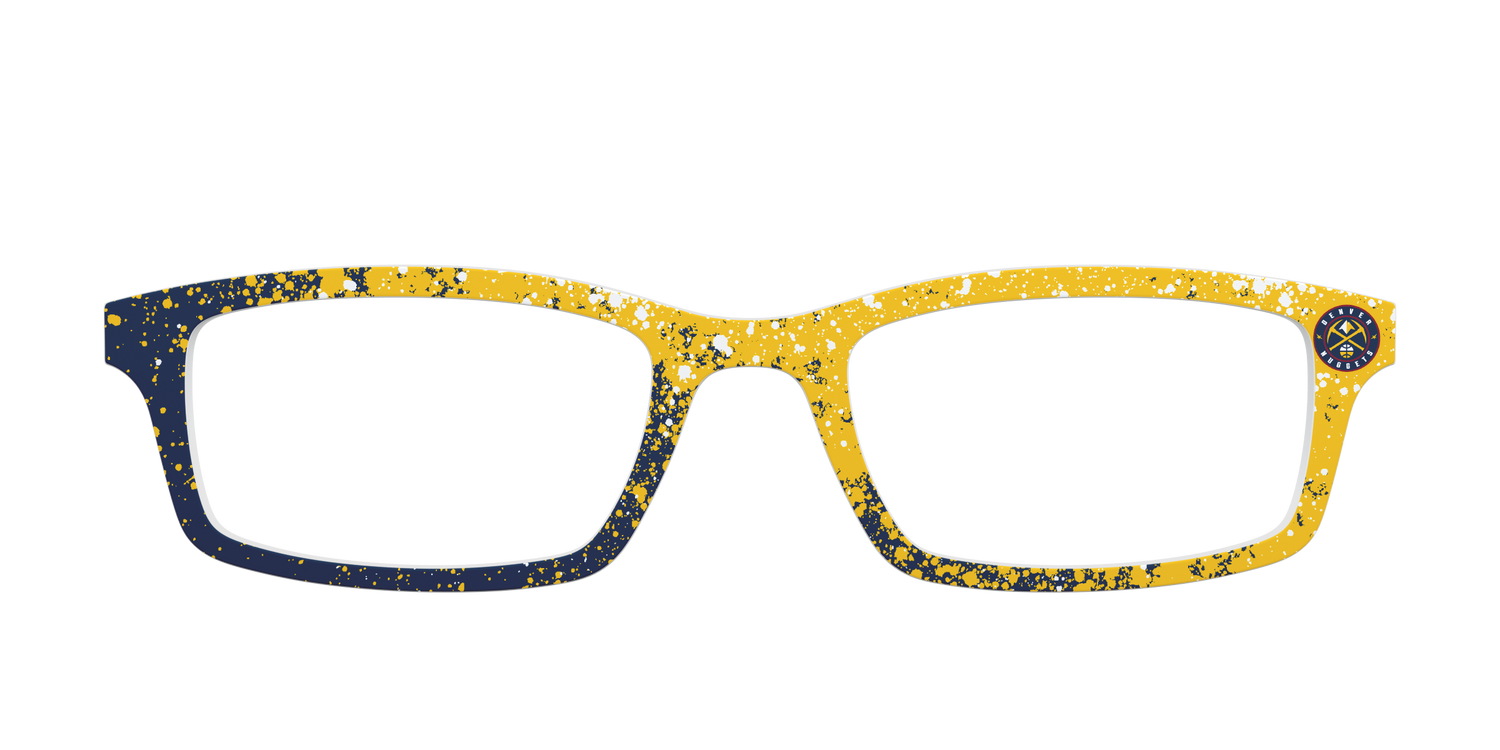 Nuggets Splatter - Front Top Image - Pair Eyewear