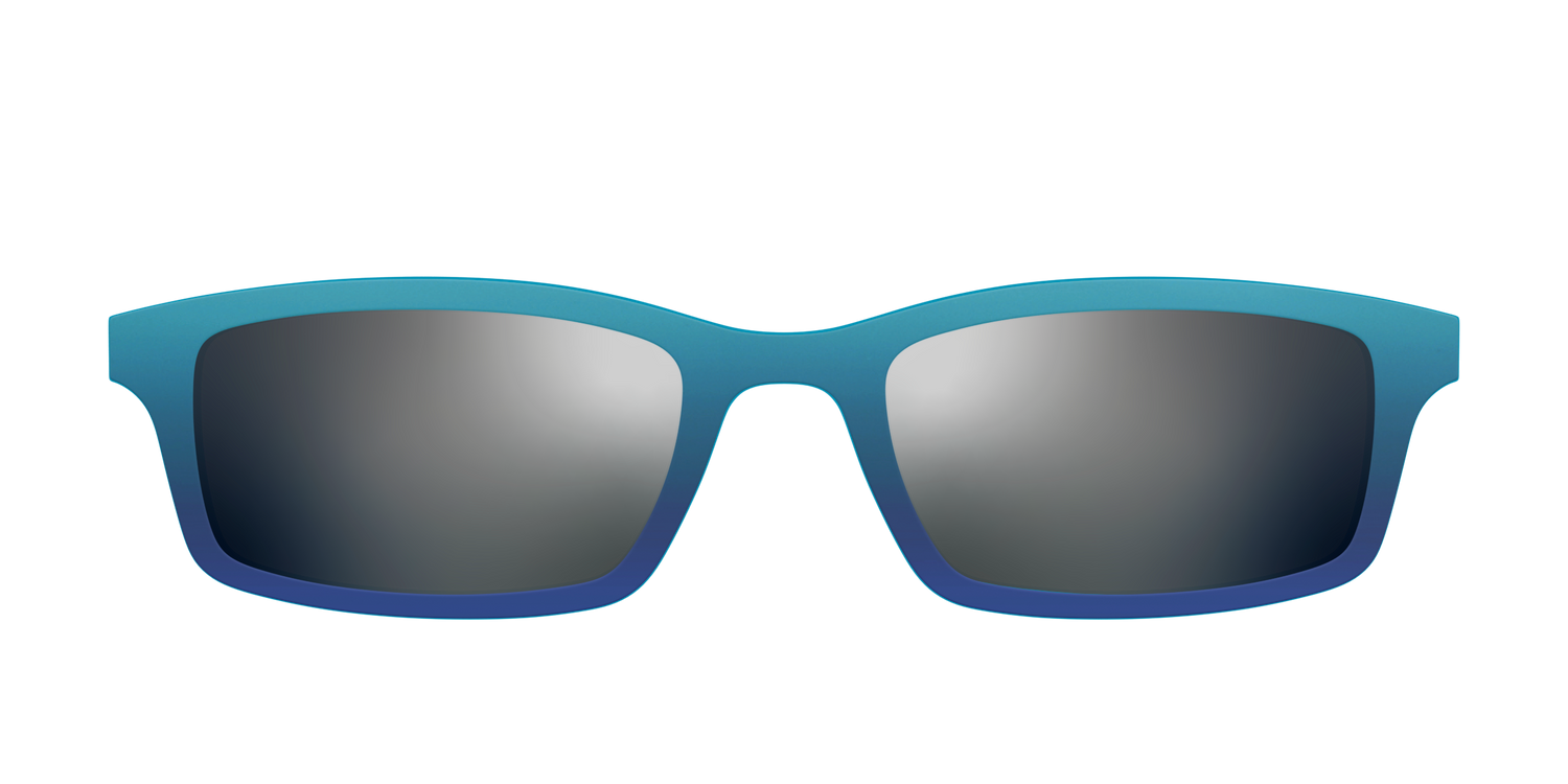 The Polarized Ocean Blue Sun Top - Front Top Image - Pair Eyewear