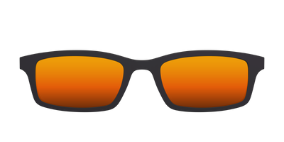 The Polarized Orange Reflective Sun Top - Front Top Thumbnail - Pair Eyewear