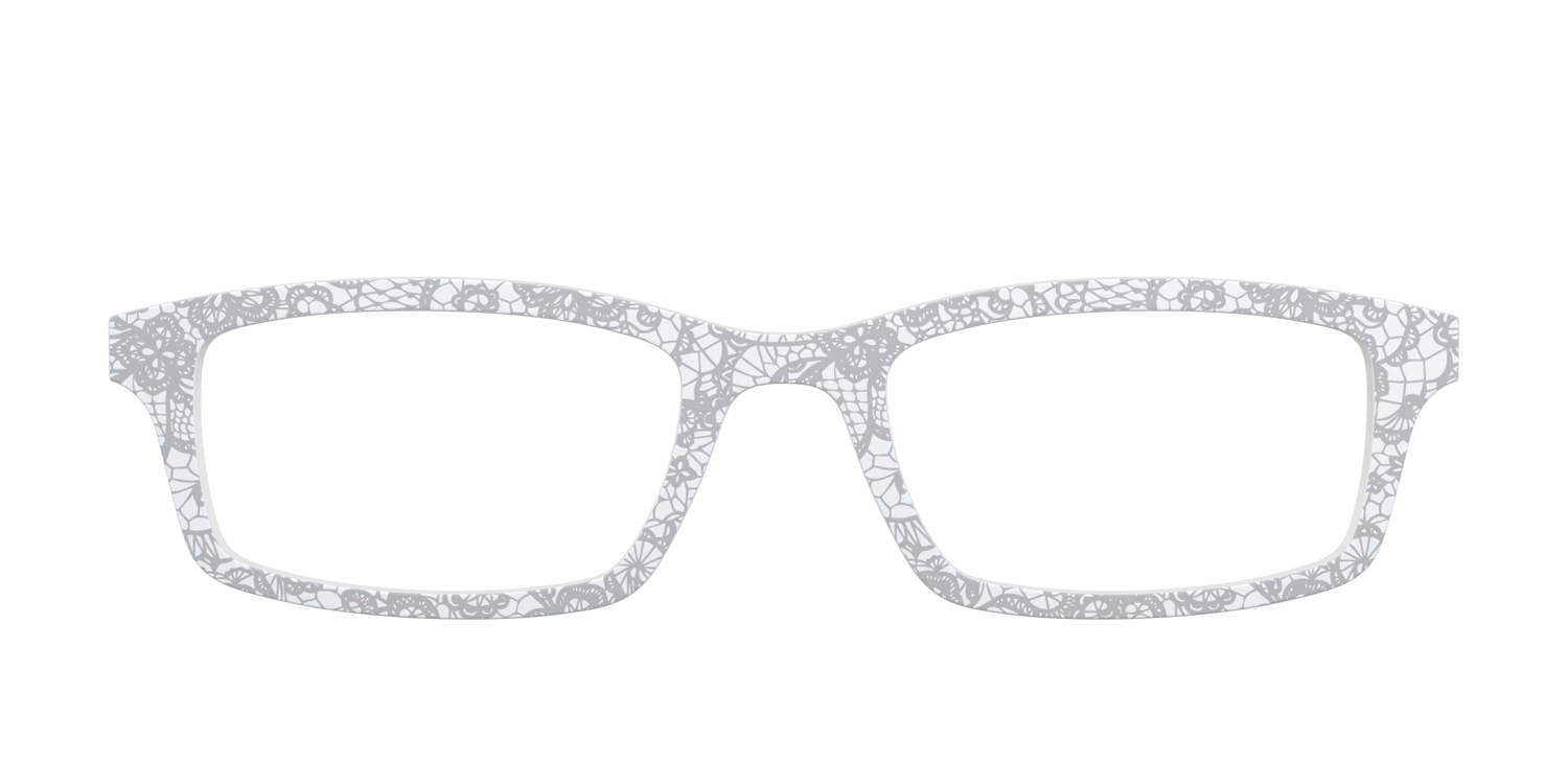 The Pale Gray Classic Lace - Front Top Image - Pair Eyewear