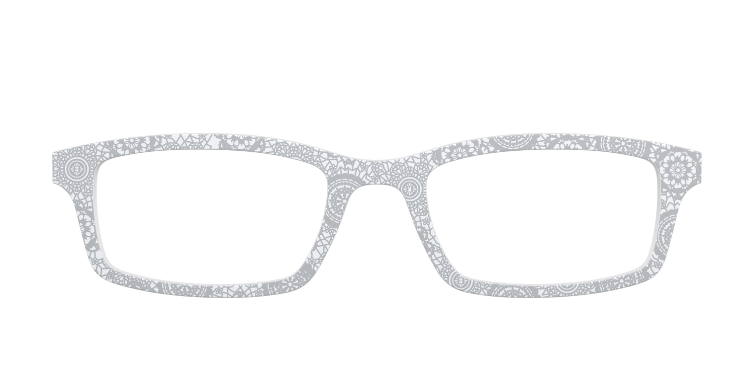 The Pale Gray Medallion Lace - Front Top Image - Pair Eyewear
