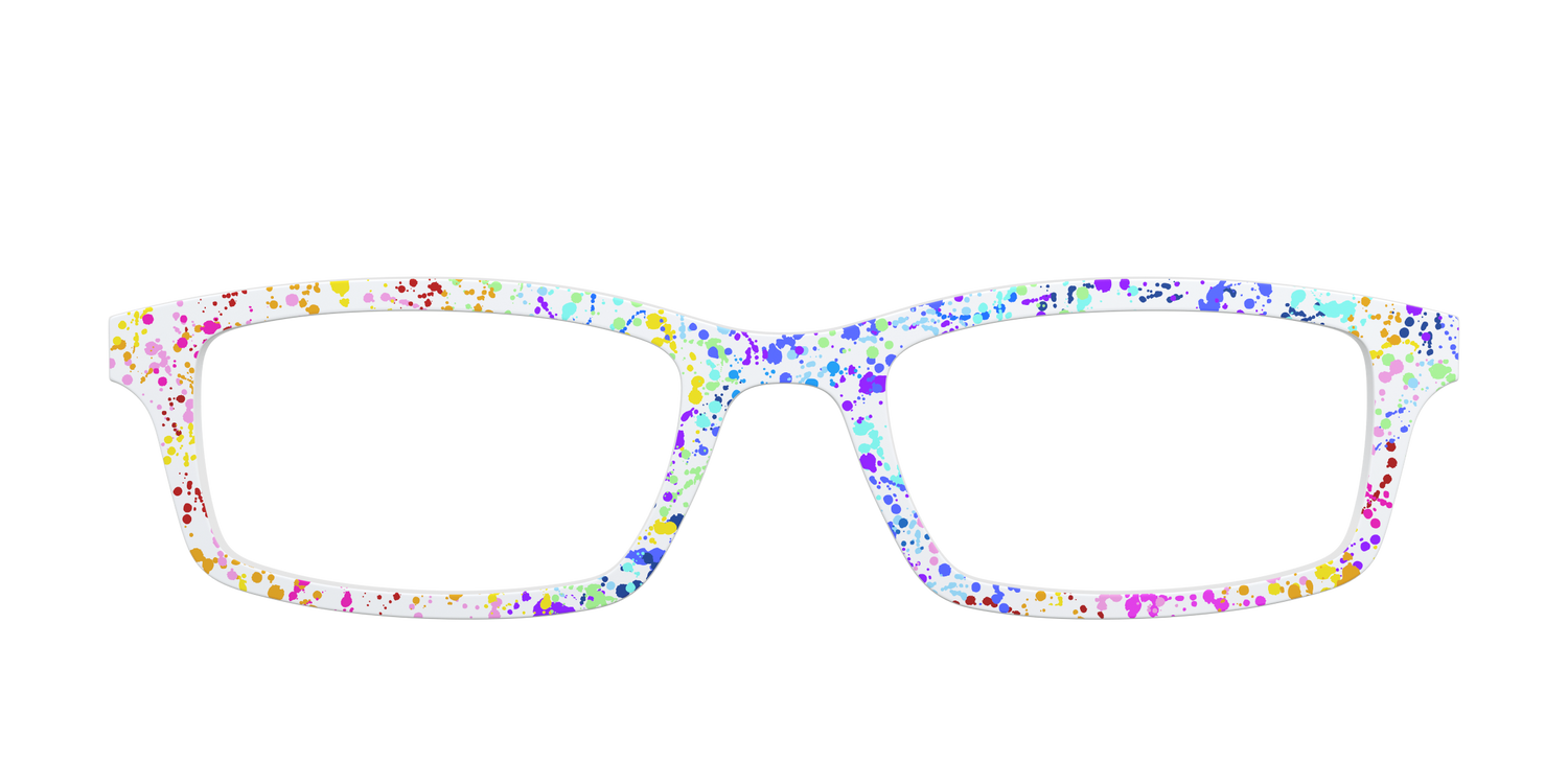 The Rainbow Splatter - Front Top Image - Pair Eyewear