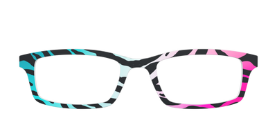 The Rainbow Zebra - Front Top Thumbnail - Pair Eyewear