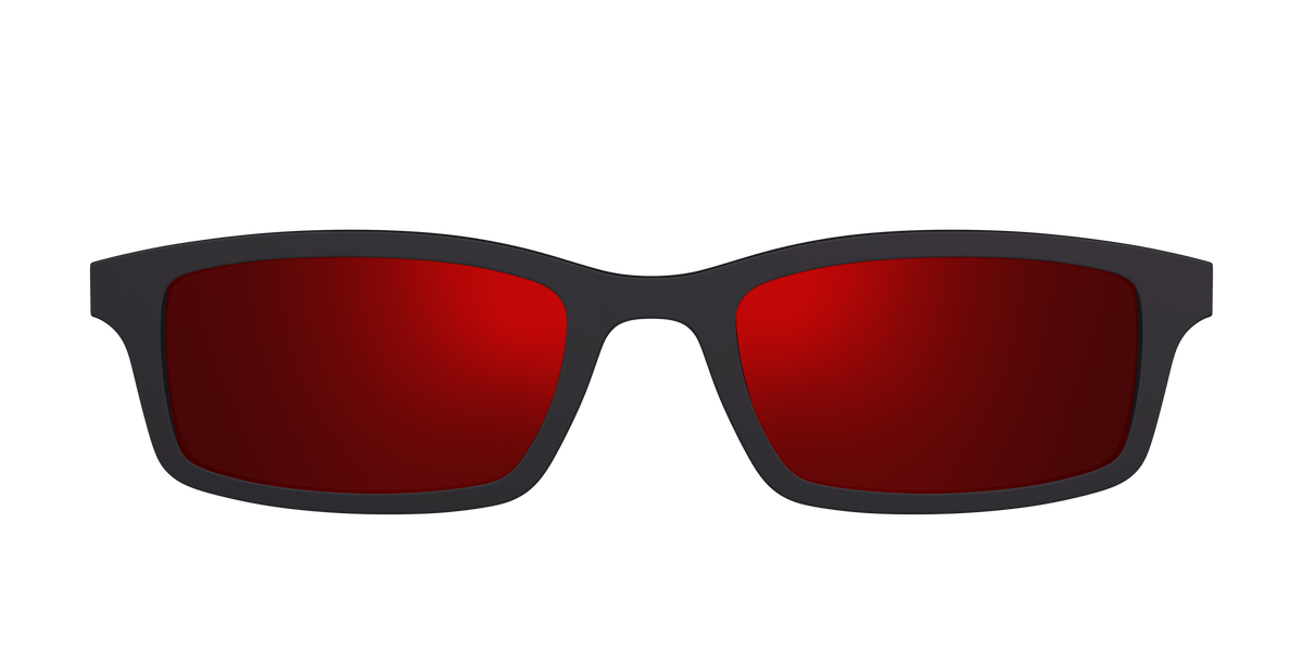 The Polarized Red Reflective Sun Top - Front Top Image - Pair Eyewear