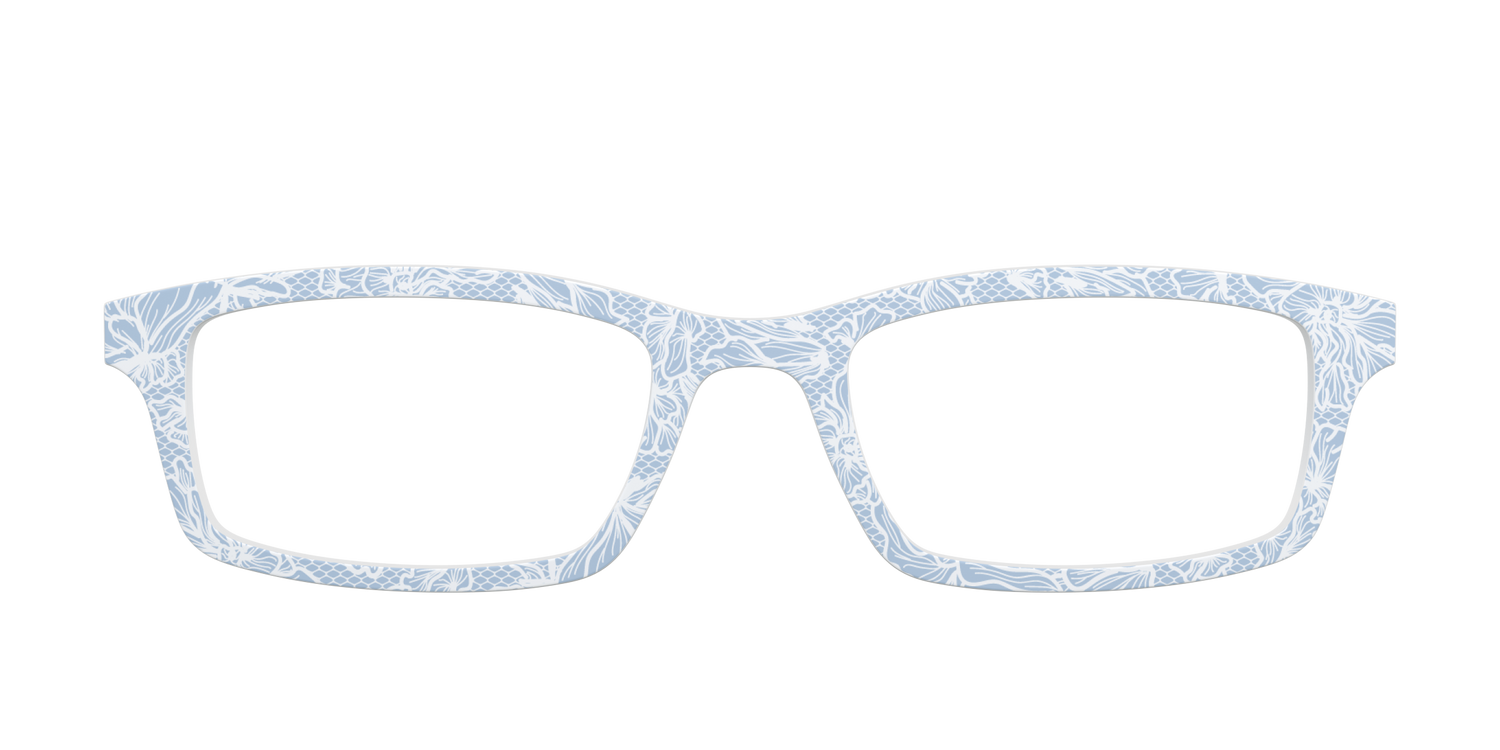 The Something Blue Floral Lace - Front Top Image - Pair Eyewear