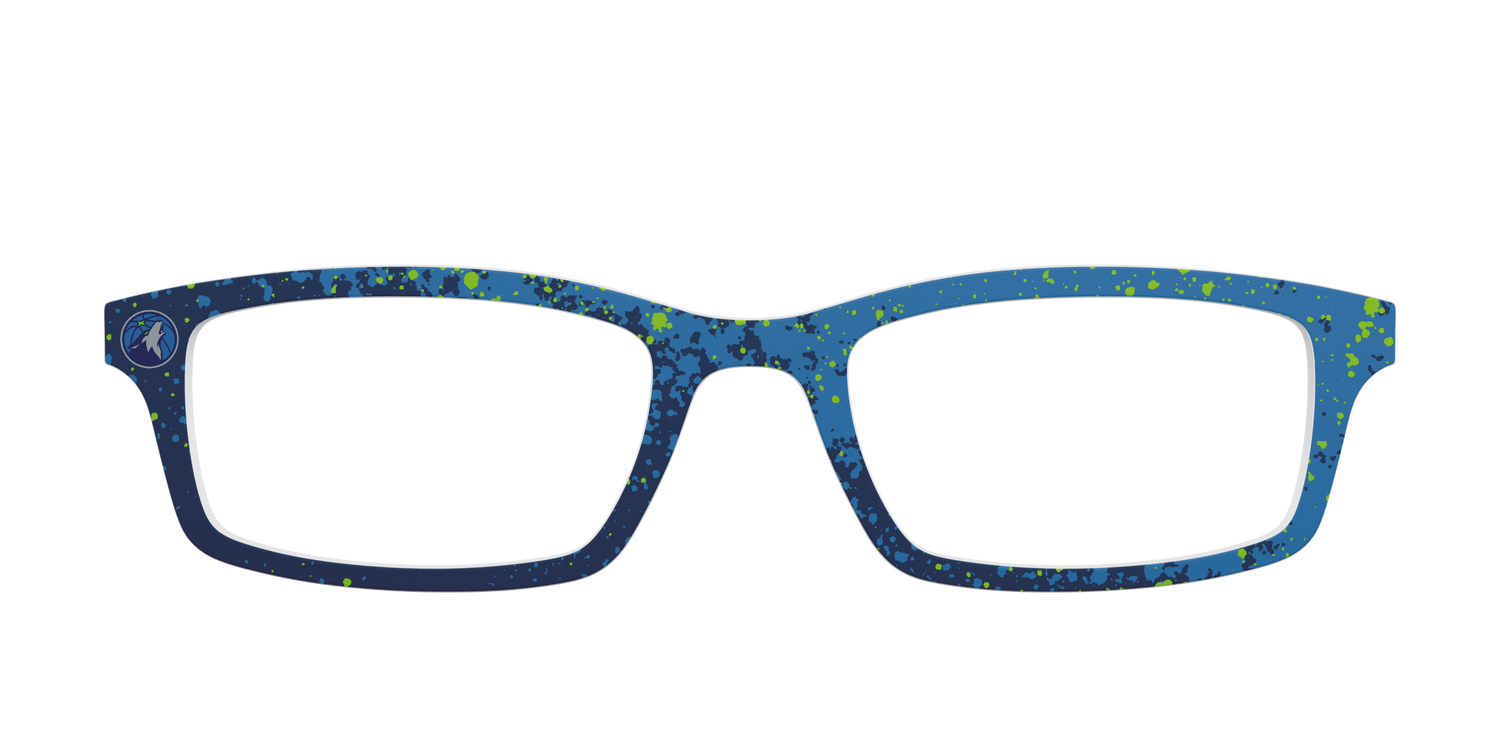 The Timberwolves Splatter - Front Top Image - Pair Eyewear
